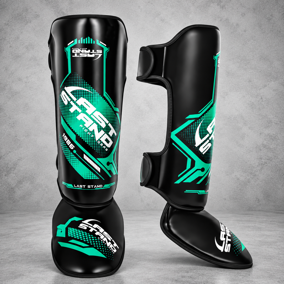 LAST STAND Shin Guard for Kickboxing, Muay Thai, MMA and Combat Sports