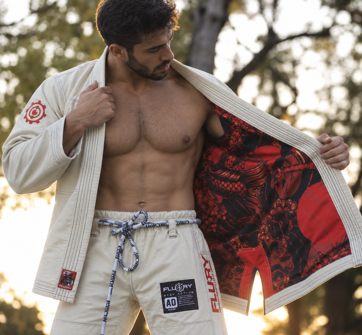 FLUORY BJJ GI, Brazilian Jiujitsu Suit for Adults