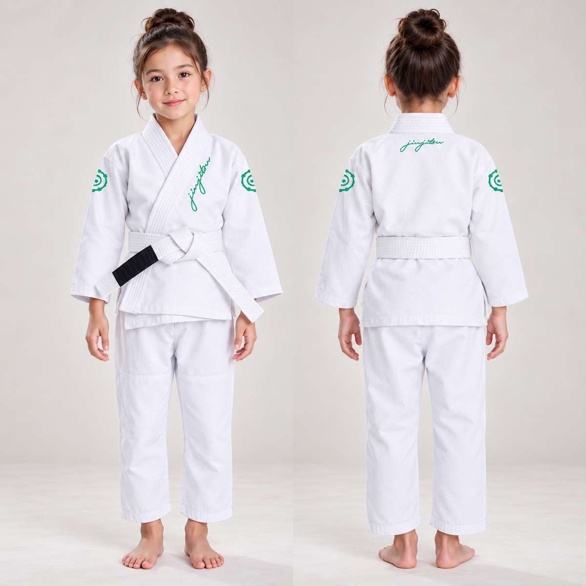 FLUORY Kids BJJ GI for Brazilian Jiu Jitsu [With Belt]