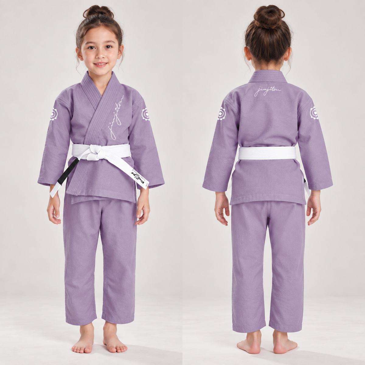 FLUORY Kids BJJ GI for Brazilian Jiu Jitsu [With Belt]
