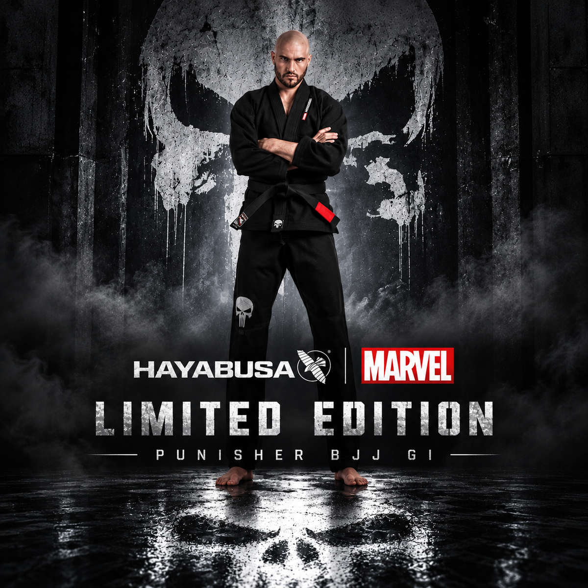 Limited Edition Hayabusa Marvel Hero Elite Series Punisher BJJ Gi