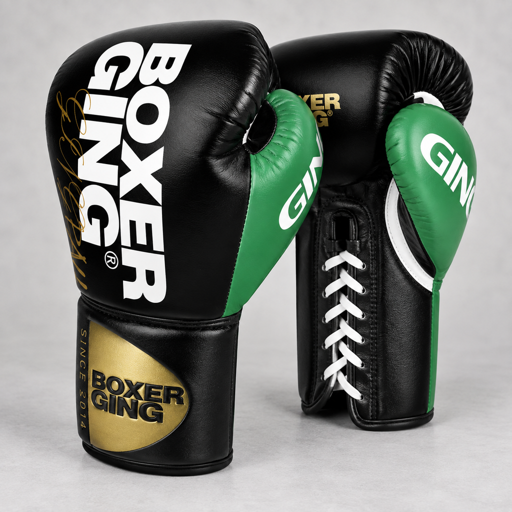 BoxerGing lace-up boxing gloves