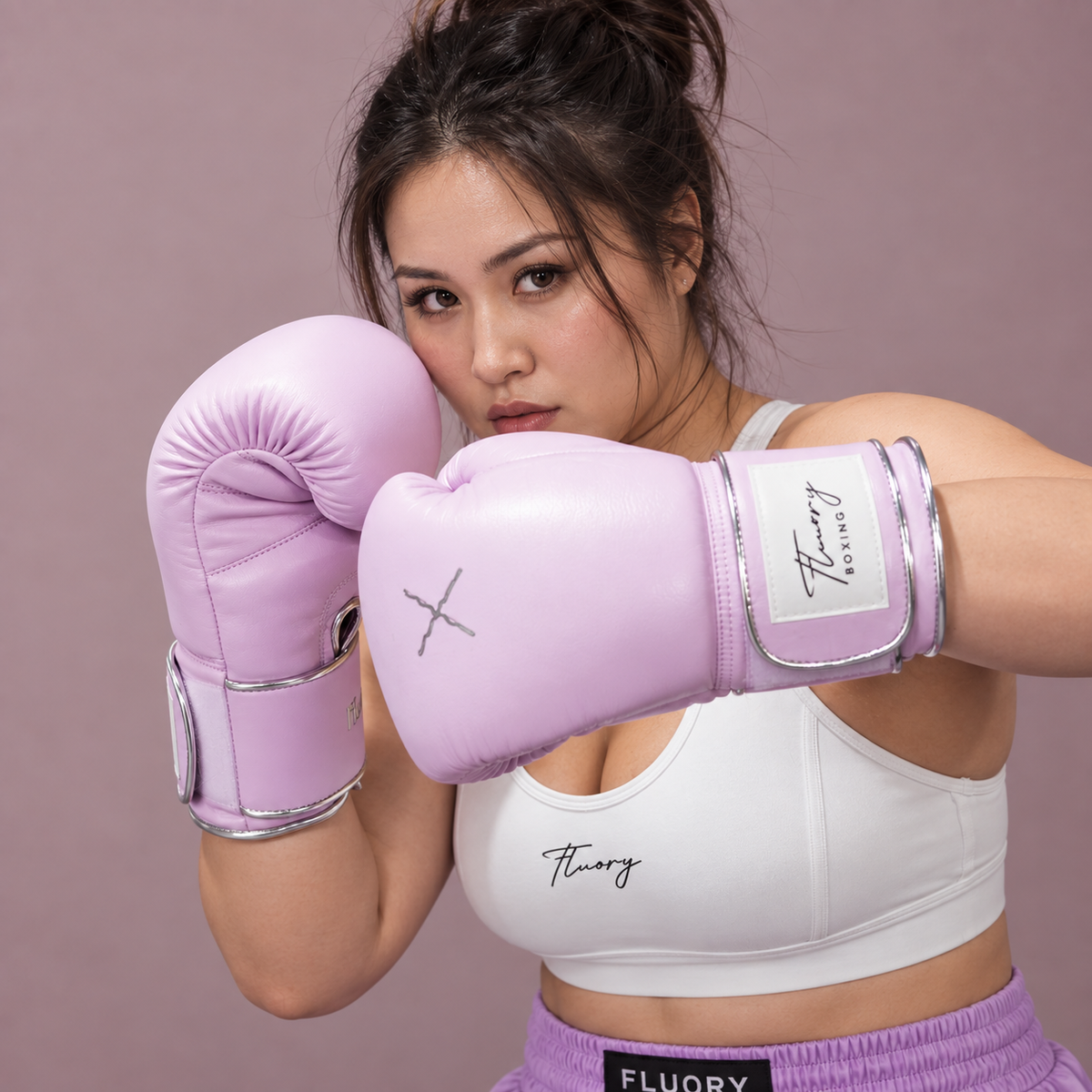 FLUORY Girls Gloves For Boxing, Kickboxing and Muay Thai