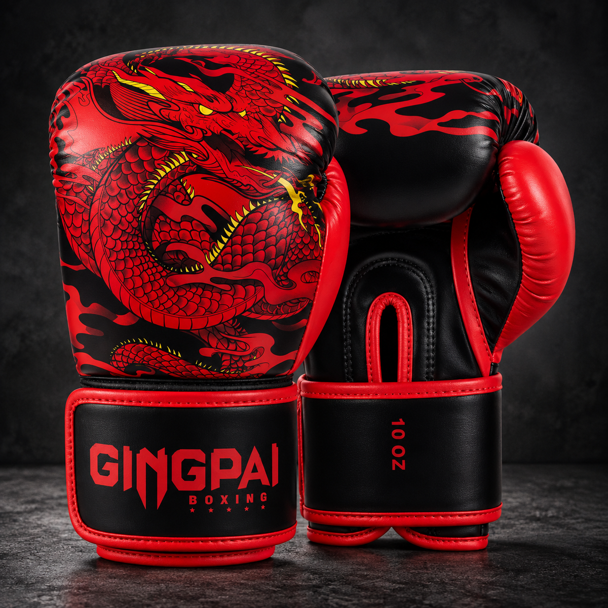Gingpai Dragon's Breath Gloves for Boxing, Kickboxing and Muay Thai
