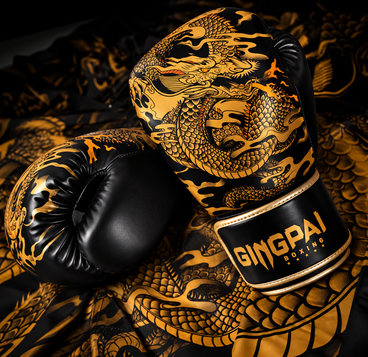 Gingpai Dragon's Breath Gloves for Boxing, Kickboxing and Muay Thai