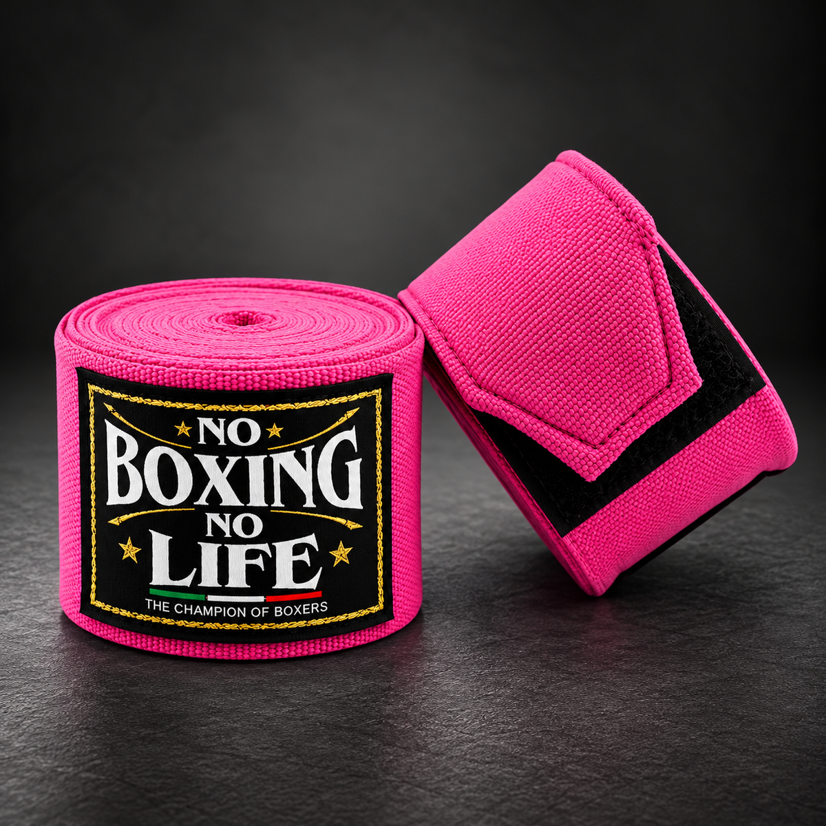 No Boxing No Life Solid Color Fighting Hand Wraps