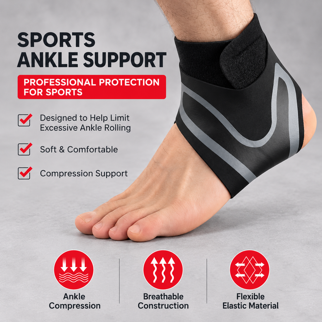 U-Shaped Compression Ankle Support