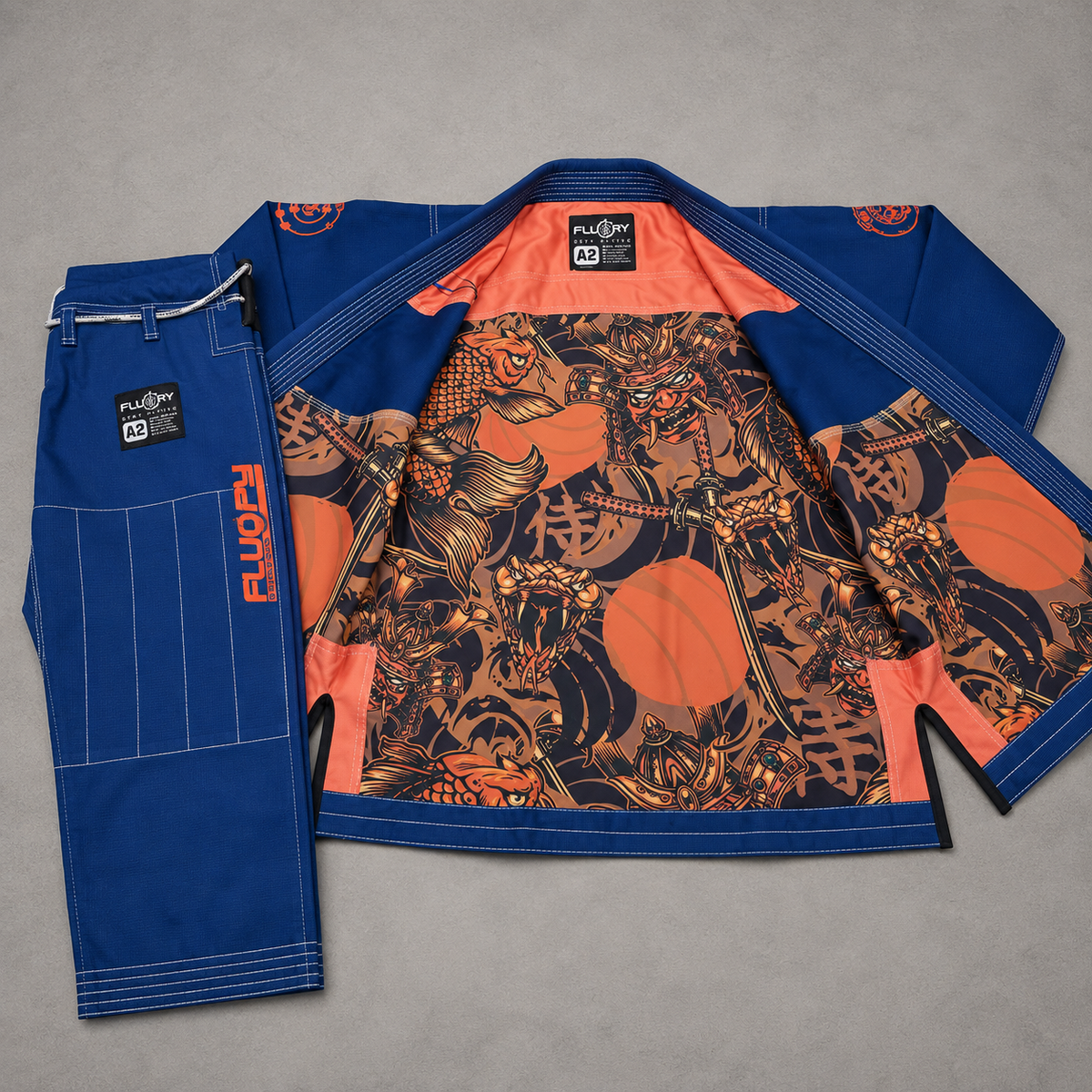 FLUORY BJJ GI, Brazilian Jiujitsu Suit for Adults