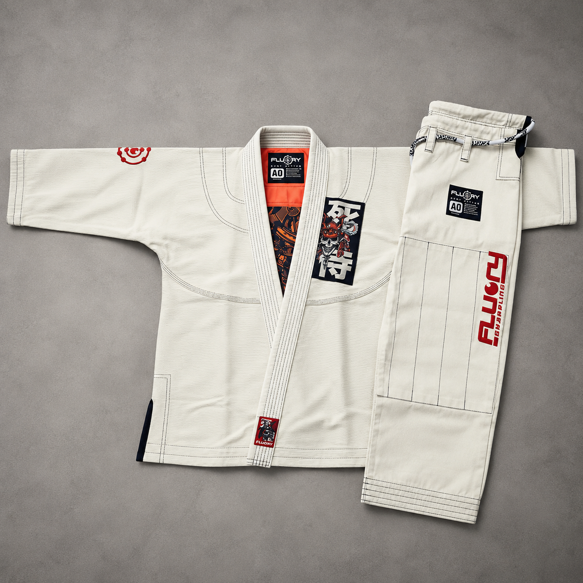 FLUORY BJJ GI, Brazilian Jiujitsu Suit for Adults