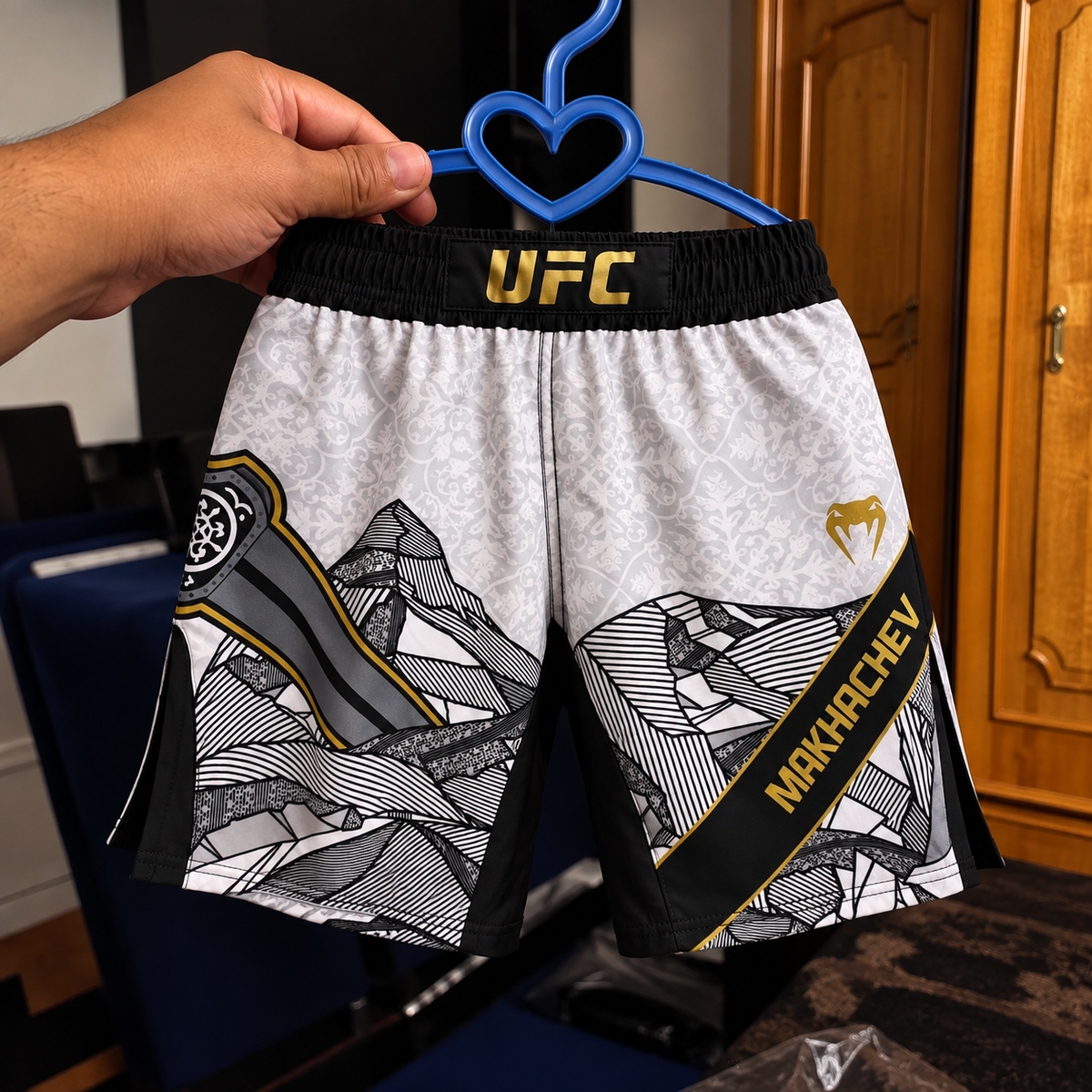 Kids ISLAM MAKHACHEV Shorts for Martial Arts - Children UFC shorts, Kickboxing and boxing