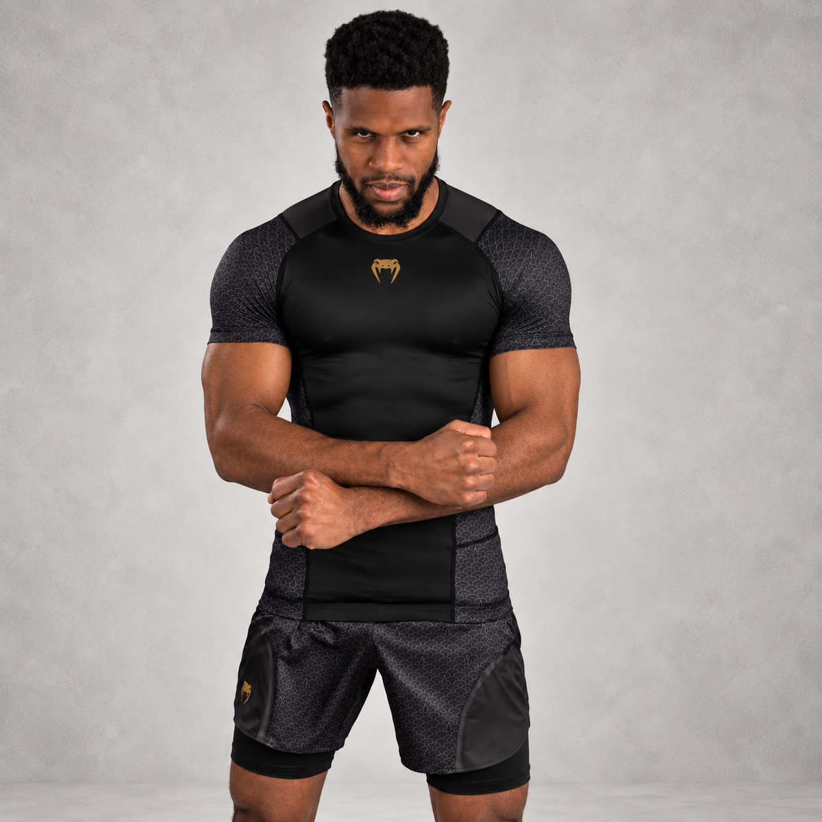 Venum Premium Fusion 2.0 KING MMA, BJJ, and kickboxing compression set, UFC anti-abrasion training set
